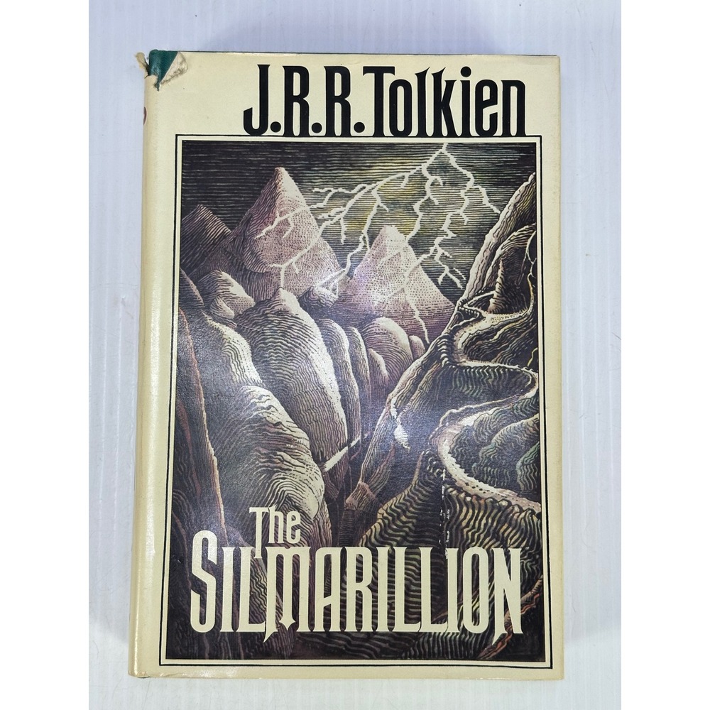 J.R.R. Tolkien The Silmarillion 1977 First American Edition Hardcover with Map